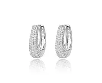 Hoop Earrings with Cubic Zirconia