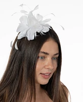 Bellissima Millinery Collection Women's Multi-Flower & Feather Fascinator