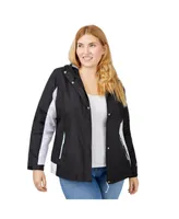 Free Country Women's Plus Size Sun swept Athlete Windbreaker Jacket