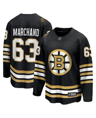 Men's Fanatics Brad Marchand Black Boston Bruins 100th Anniversary Premier Breakaway Player Jersey