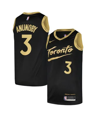 Men's Nike Og Anunoby Black Toronto Raptors Swingman Player Jersey - City Edition