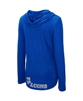 Women's Colosseum Royal Air Force Falcons My Lover Lightweight Hooded Long Sleeve T-shirt