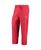 Men's Concepts Sport Red, Heathered Charcoal Distressed Louisville Cardinals Meter Long Sleeve T-shirt and Pants Sleep Set