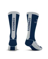 Men's and Women's For Bare Feet Dallas Cowboys Throwback Mvp Classic Crew Sock