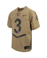 Big Boys Nike #3 Tan Army Black Knights 2023 Rivalry Collection Game Jersey