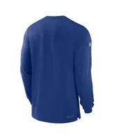 Men's Nike Royal New York Giants 2023 Sideline Performance Long Sleeve T-shirt