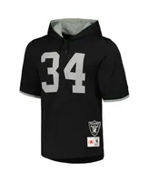 Men's Mitchell & Ness Bo Jackson Black Los Angeles Raiders Gridiron Classics Retired Player Name and Number Mesh Hoodie T-shirt