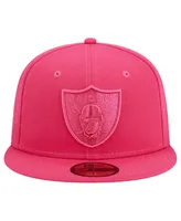 Men's New Era Pink Las Vegas Raiders Color Pack 59FIFTY Fitted Hat