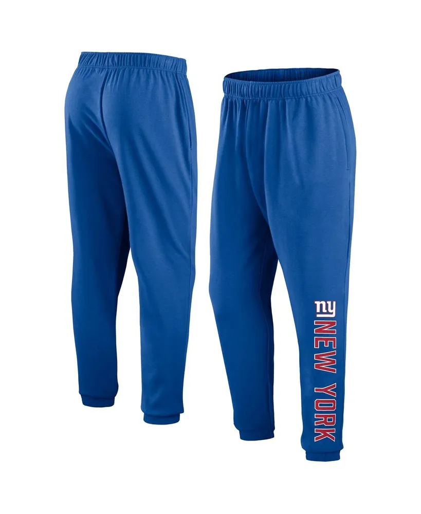 Men's Fanatics Royal New York Giants Chop Block Fleece Sweatpants
