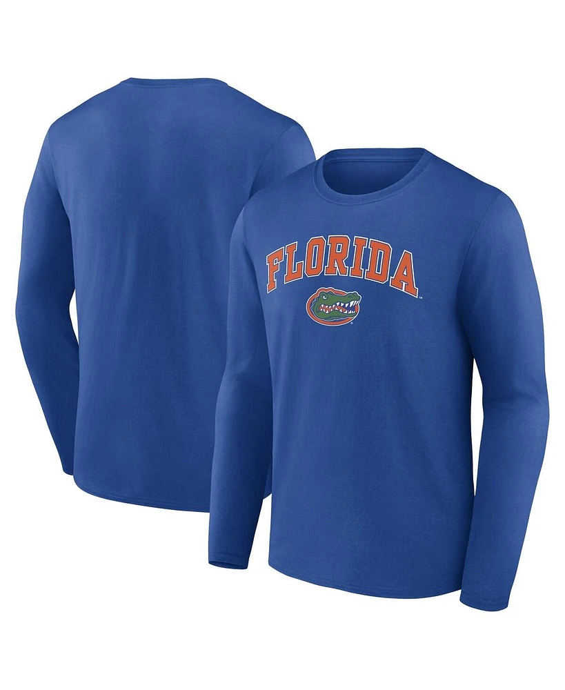 Men's Fanatics Royal Florida Gators Campus Long Sleeve T-shirt