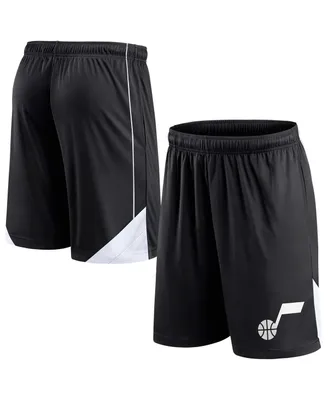 Men's Fanatics Black Utah Jazz Slice Shorts