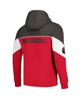 Men's Starter Red, Pewter Tampa Bay Buccaneers Running Back Full-Zip Hoodie