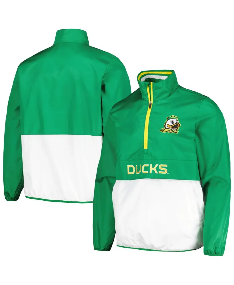 Men's G-iii Sports by Carl Banks Green Oregon Ducks Cornerman Half-Zip Top