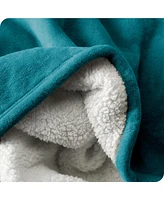 Bare Home Fleece Sherpa Blanket, Full/Queen