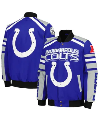 Men's G-iii Sports by Carl Banks Royal Indianapolis Colts Power Forward Racing Full-Snap Jacket
