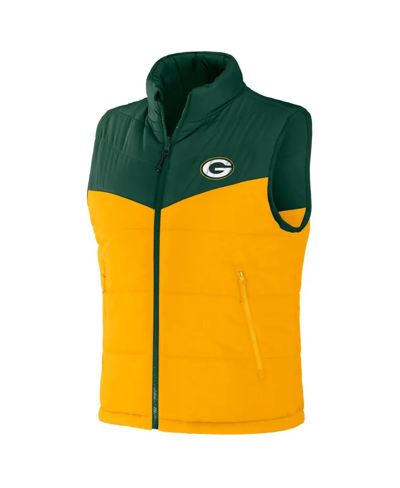 Men's Nfl x Darius Rucker Collection by Fanatics Green Bay Packers Colorblocked Full-Zip Vest