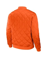Men's Darius Rucker Collection by Fanatics Black, Orange New York Mets Reversible Full-Zip Bomber Jacket