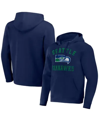 Men's Nfl x Darius Rucker Collection by Fanatics Royal Distressed Seattle Seahawks Coaches Pullover Hoodie