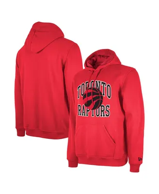 Men's and Women's New Era Red Toronto Raptors 2023/24 Season Tip-Off Edition Pullover Hoodie