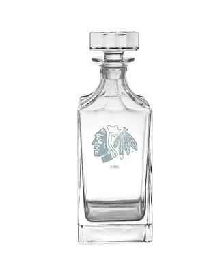 Chicago Blackhawks Etched Decanter