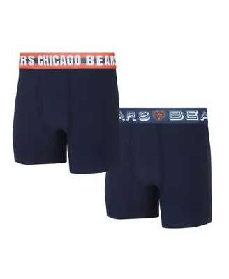 Men's Concepts Sport Chicago Bears Gauge Knit Boxer Brief Two-Pack