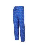 Men's Concepts Sport Royal Buffalo Bills Gauge Allover Print Knit Sleep Pants