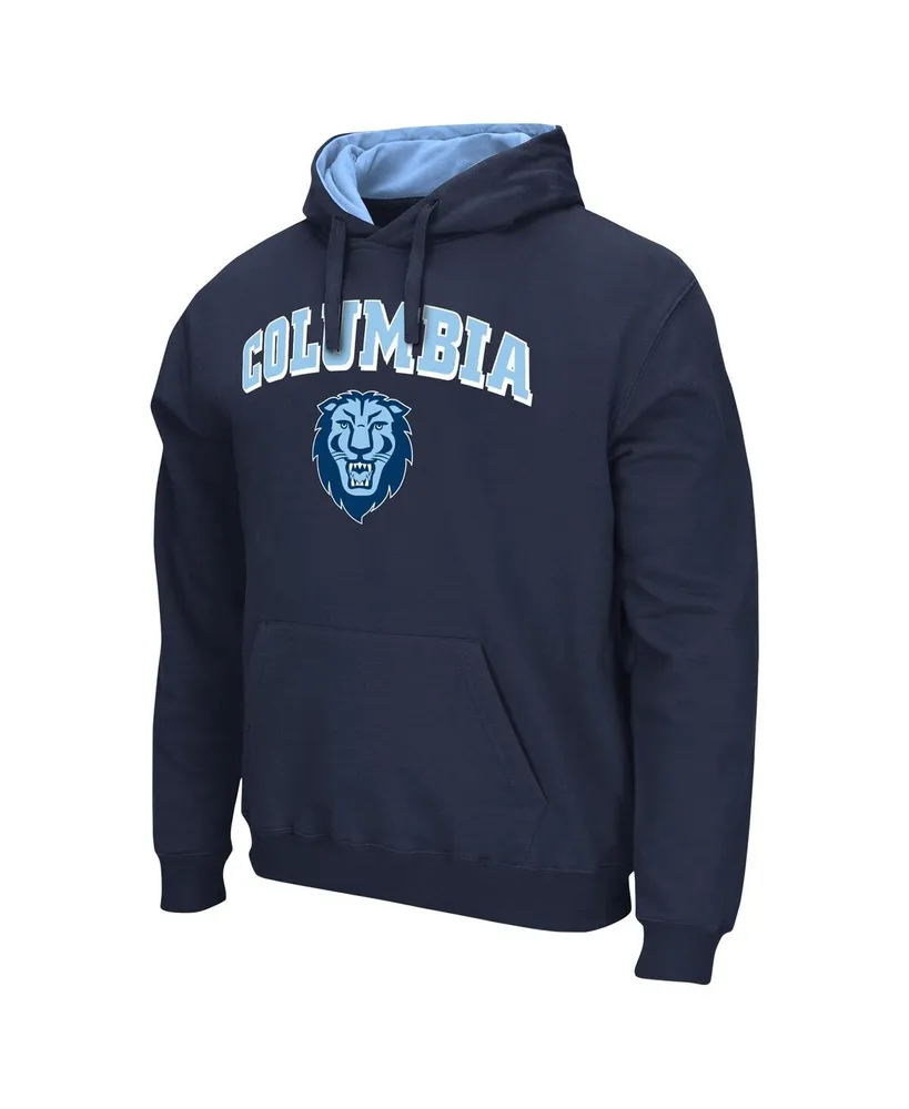 Men's Colosseum Navy Columbia University Arch and Logo Pullover Hoodie