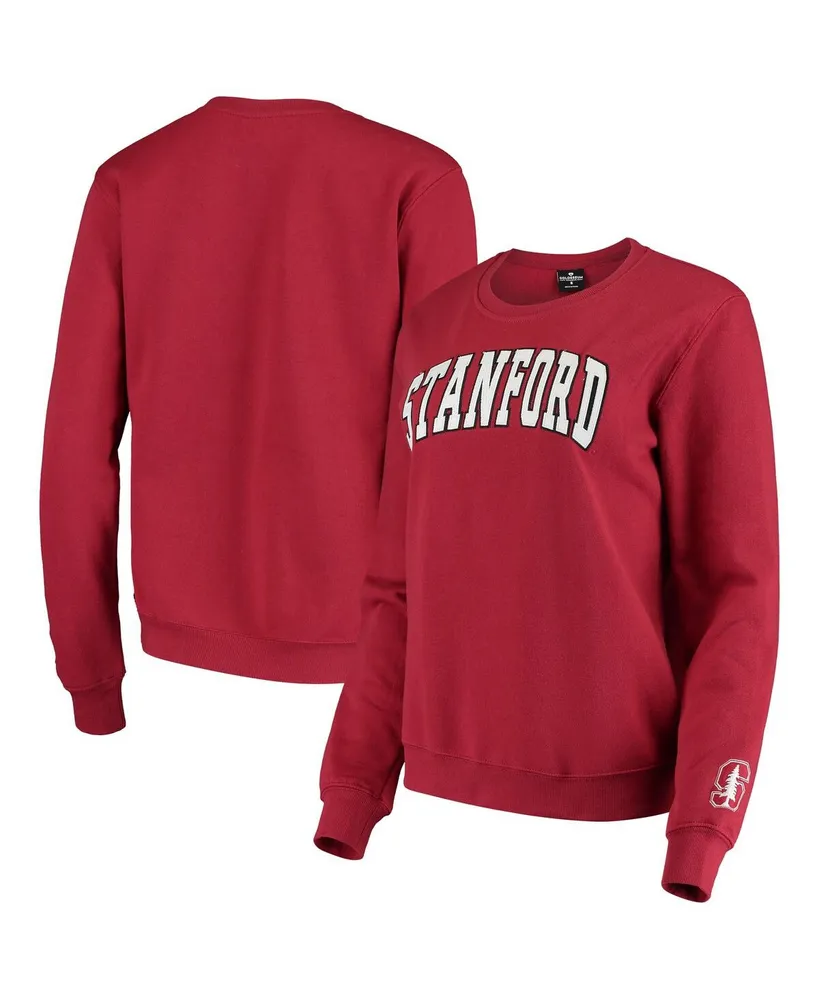 Women's Colosseum Cardinal Stanford Cardinal Campanile Pullover Sweatshirt