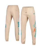 Men's and Women's The Wild Collective Cream Miami Dolphins Heavy Block Graphic Jogger Pants
