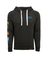 Men's and Women's Sportiqe Heather Black World Marathon Majors Olsen Pullover Hoodie