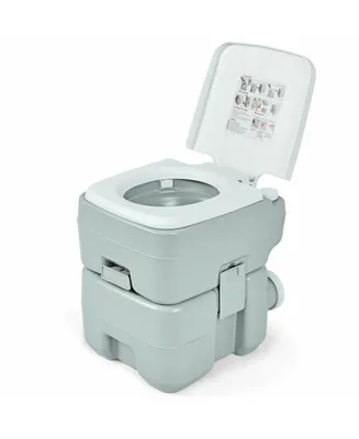 5.3 Gallon 20 L Portable Potty Commode for Rv Camping Indoor Outdoor