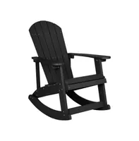 Atlantic All-Weather Polyresin Adirondack Rocking Chair With Vertical Slats