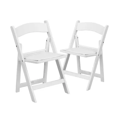 Kids Folding Chairs With Padded Seats | Set Of 2 Resin Folding Chair With Vinyl Padded Seat For Kids