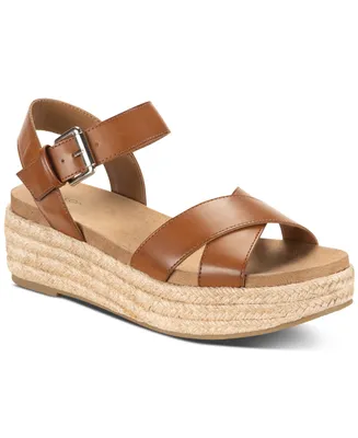 Style & Co Women's Emberr Ankle-Strap Espadrille Platform Wedge Sandals, Created for Macy's