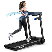 Sugift 3HP Electric Folding Treadmill with Bluetooth Speaker