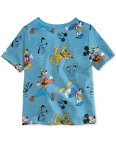 Disney Little Boys Mickey Mouse Printed Crewneck T-Shirt