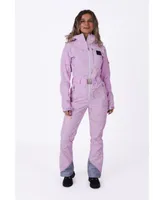 Women's Pink with Stars Chic Ski Suit