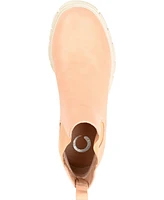 Journee Collection Women's Rorke Lug Sole Stretch Gore Ankle Booties
