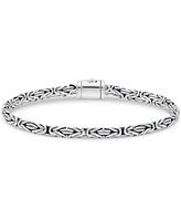 Devata Borobudur Oval 5mm Chain Bracelet Sterling Silver