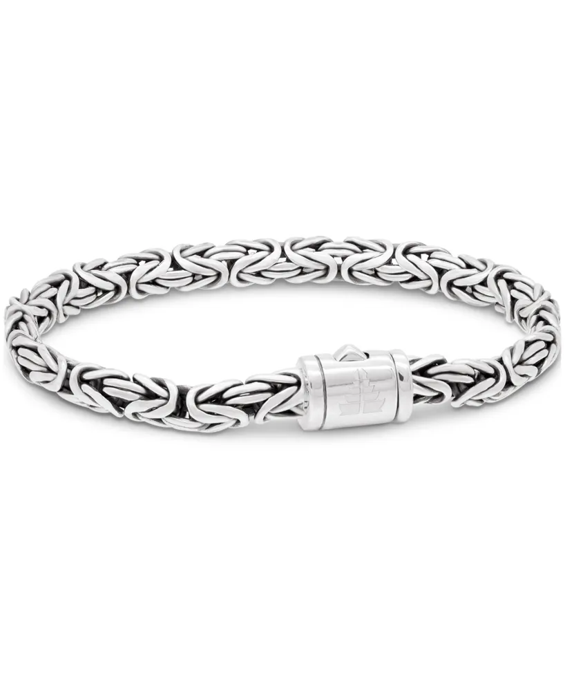 Borobudur Oval 6mm Chain Bracelet Sterling Silver