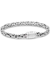 Borobudur Oval 6mm Chain Bracelet Sterling Silver