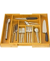 Bamboo Expandable Cutlery Drawer Organizer