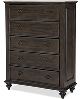 Mandeville 3pc Bedroom Set (Upholstered California King Storage Bed + Drawer Chest -Drawer Nightstand