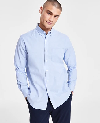 Club Room Men's Solid Stretch Oxford Cotton Shirt