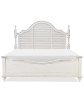 Mandeville 3pc Bedroom Set (Louvered California King Bed + Louvered Dresser -Drawer Nightstand
