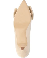 Journee Collection Women's Orana Wide Width Pointed Toe Kitten Heel Pumps