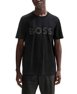 Boss by Hugo Men's Reflective Hologram Logo T-shirt