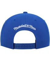 Men's Mitchell & Ness Royal Philadelphia 76ers Core Side Snapback Hat