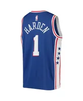 Big Boys Nike James Harden Royal Philadelphia 76ers Swingman Jersey - Icon Edition