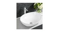 Oval Bathroom Basin Ceramic Vessel Sink